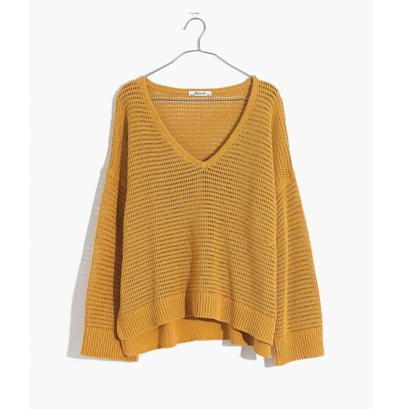 Madewell Seville V-Neck Pullover Sweater - Picture 1 of 8